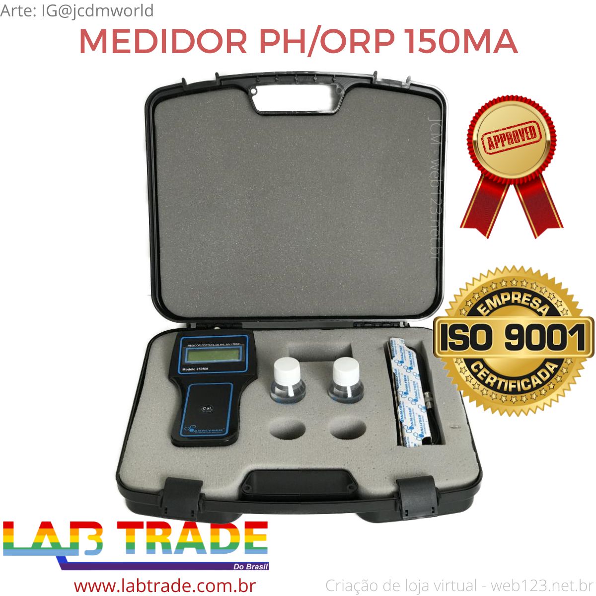 medidor ph-orp 150ma - labtrade.com.br